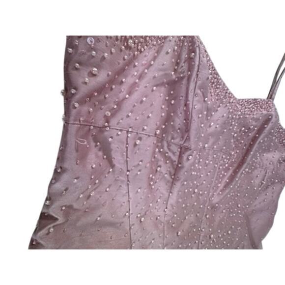 NWT! "KAREN MILLER" 2 Pc. Formal Dress Maxi W/ Blazer SZ 16 Beaded Vintage Prom - Picture 9 of 16